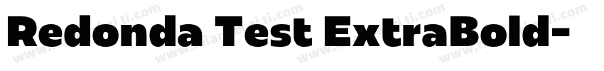 Redonda Test ExtraBold字体转换